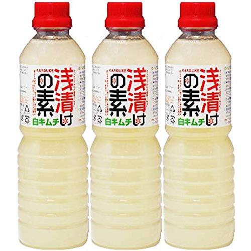 北杜食品 浅漬けの素白キムチ 500ml 3本セット 食卓に彩りを 來島商店 食品 食材 食べ物 ま...