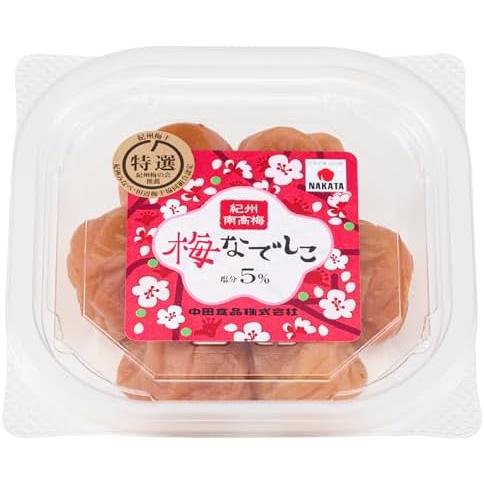 中田食品 梅なでしこ 80ｇ× 6パック 紀州南高梅 特選 梅干 塩分5％ 食卓に彩りを 來島商店 ...