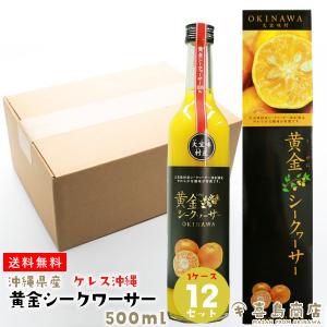 父の日 プレゼント ギフト 黄金シークヮーサー 500ml×12セット 沖縄 お土産 フルーツジュース｜kijimaya