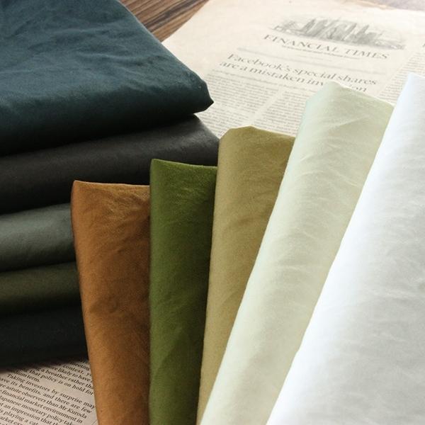 洗いをかけた 綿コーマバーバリー ハードフィニッシュ 無地 バーバリー生地