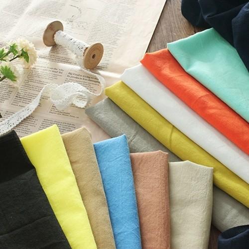 ワイド幅│洗いをかけた 綿80アイディールローン ナチュラルウォッシュ加工 無地 綿ローン 80ロー...