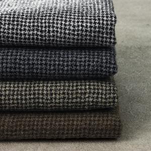 洗いをかけた シェットランドウールリネンヘリンボン nw加工│麻 毛