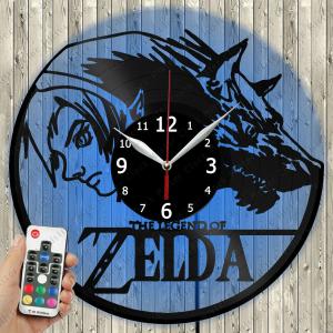 掛け時計 LED Clock Zelda LED Light Vinyl Record Wall Clock LED Wall Clock 2571