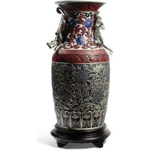 リヤドロ Lladro Oriental Blue Vase 01001955