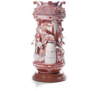 リヤドロ Lladro Ladies In The Garden Vase Red Re Deco ...