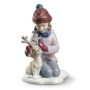 リヤドロ LLADRO MY LITTLE REINDEER GIRL FIGURINE #9130...