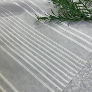 生地 布 ピンタックボーダー 白 長50cm単...の詳細画像2