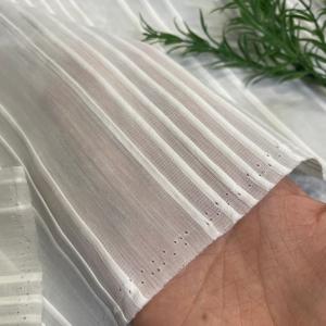 生地 布 ピンタックボーダー 白 長50cm単...の詳細画像3