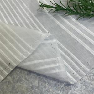 生地 布 ピンタックボーダー 白 長50cm単...の詳細画像4
