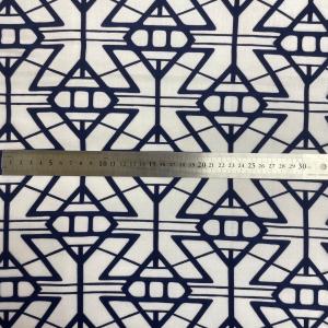 浴衣 生地 反物 布 綿100% 白地に紺 長...の詳細画像2