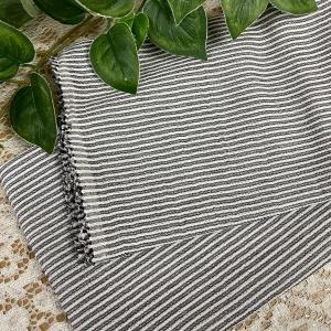 生地 布 からみ織 ジャガード 綿100 幅100cm×長50cm単位販売 ボーダー コットン100％ ブラック 布地専門店 kijiya r4-0120-h4-6