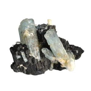 326 宝石質 クラスター アクアマリン モスコバイト 標本 結晶 原石 楽天市場】アクアマリン with モスコバイト 結晶 原石 パキスタン産