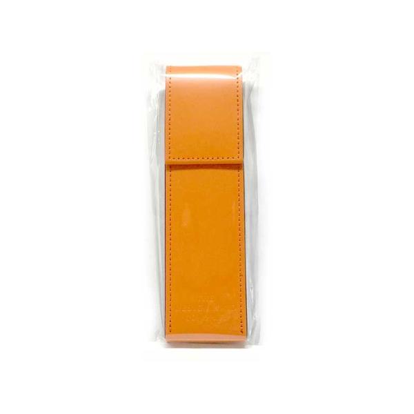 LIHIT LAB. LEATHER IMAGEE ペンケース 革製 D1081-4 橙
