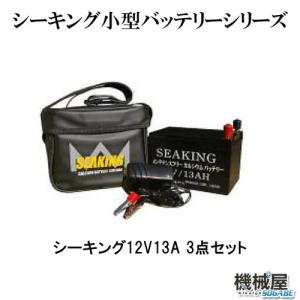 ■シーキング12V13A 3点セット■seaking　ウッドマン　バッテリー充電器セット/釣り/フィッシング/電動リール　海水｜kikai-sogabe