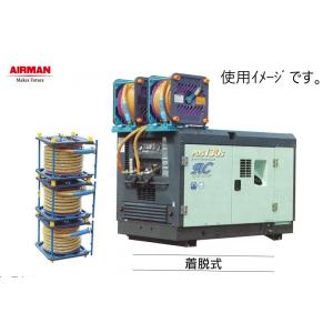 エアホース 20m 20SR-5F AIRMAN エアーホース 脱着式 北越工業 レン太郎