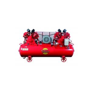 【ポイント15倍】【直送品】 富士コンプレッサー 空冷中圧タンクマウント形コンプレッサ W-40SP-5 (W-40P-5) 7.5kW (50Hz) 《二段圧縮機》 【大型】
