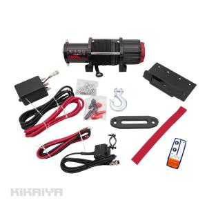 KIKAIYA（キカイヤ） 電動ウインチ 12V 最大牽引能力6000lbs 2721kg