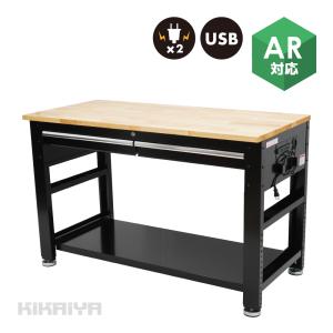 KIKAIYA（キカイヤ） 作業台 ワークテーブル コンセント付き 引出し