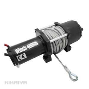 KIKAIYA（キカイヤ） 電動ウインチ ウィンチ 12V 最大牽引能力 1800kg