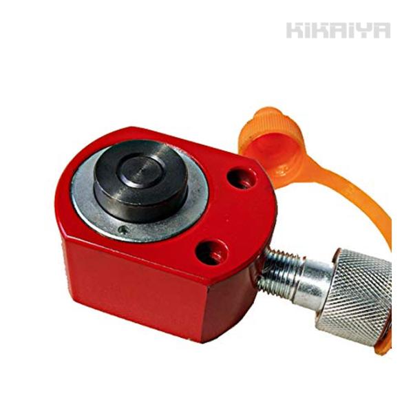 油圧 シリンダー 5トン フラットタイプ 使用油量10cc 小型 軽量 薄型 油圧工具 KIKAIY...