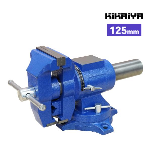 マルチ ベンチバイス 125mm 回転式 多目的 リードバイス 万力 バイス台 テーブルバイス ガレ...