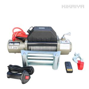 電動ウインチ DC12V／DC24V  最大牽引能力 4500kg 電動ホイスト 無線／有線リモコン （個人様は営業所止め）(4A)ウィンチ KIKAIYA｜kikaiya-work-shop