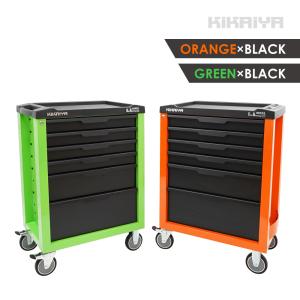 美品　ツールワゴン　艶無し　キャビネット 楽天市場】ツールキャビネット ツールワゴン 7段 サイドBOX ブラック