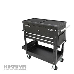 KIKAIYA ツールワゴン 3段 キャスター付き ライトグリーン ツール