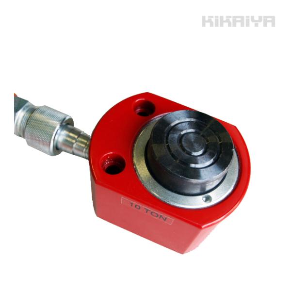 油圧 シリンダー 10トン フラットタイプ 使用油量20cc 小型 軽量 薄型 油圧工具 KIKAI...
