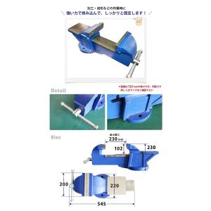 ベンチバイス 200mm 強力重型リードバイス...の詳細画像1