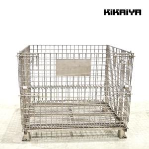 【セール品】KIKAIYA メッシュパレット 中 オールステンレス 幅1000×奥行800×高さ850mm （個人様は営業所止め）｜kikaiya