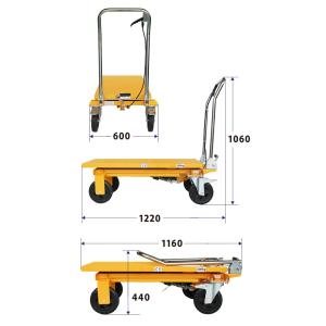 リフトテーブル 200kg テーブルリフト ハ...の詳細画像5