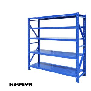 スチールラック 5段 ブルー 業務用 中量棚 メタルラック 耐荷重250kg×5段 （個人様は営業所止め） KIKAIYA｜kikaiya