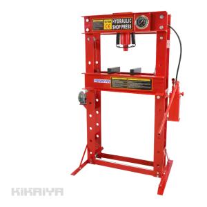 KIKAIYA 油圧プレス 50トン エアー手動兼用 メーター付 門型 KIKAIYA 油圧プレス 50トン エアー手動兼用 メーター付 門型