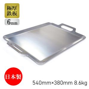 BBQ鉄板 極厚6mm LWサイズ (67×38cm) バーベキュー アウトドア