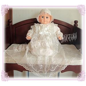 夏用テディベア風柄2段フリルのセレモニードレス