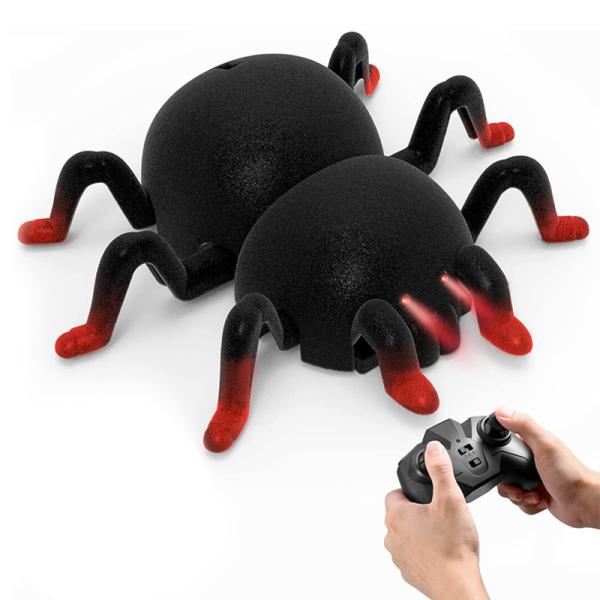 壁を走るラジコン 電動 蜘蛛型 ラジコンカー シミュレーションスパイダー 知育玩具 子供 RCカー ...