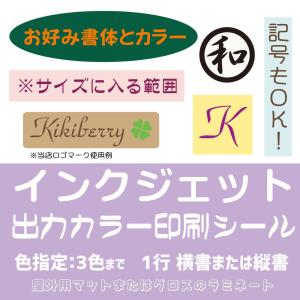 枠高さ45mm 1文字 漢字ひらがなカタカナ英数字記号 印刷文字ステッカーインクジェット出力カラー耐水性有  文字シール 印刷 オーダー作成｜kikiberry