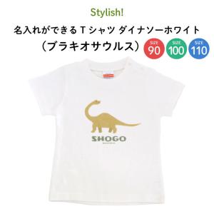 名前入り キッズ Tシャツ 恐竜 子供服 おしゃれ 名入れ プレゼント