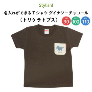 名前入り キッズ Tシャツ 恐竜 子供服 おしゃれ 名入れ プレゼント