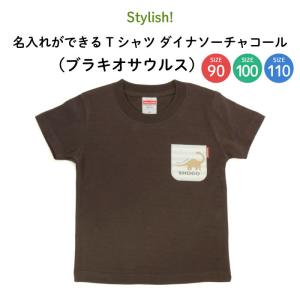 名前入り キッズ Tシャツ 恐竜 子供服 おしゃれ 名入れ プレゼント