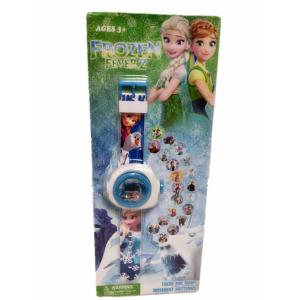 キャラクター子供用腕時計　アナと雪の女王投影時計　キッズ　子供　赤ちゃん　おもちゃ　ギフト　