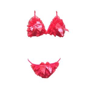 ビキニ  ランジェリー  薄いカップ 透け感 ブラ  ショーツ