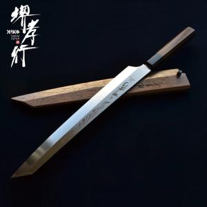 堺孝行 銀龍SW鋼本焼 剣型柳刃 Ginryu_300mm(先丸蛸引) : KIKO JAPAN