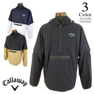 メール便・ゆうパケット キャロウェイ Callaway ゴルフウェア ハーフジップブルゾン （L/LL寸：メンズ） 秋冬 SALE c22215103｜kikuji