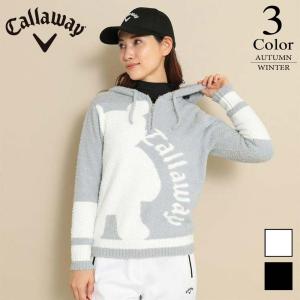 メール便・ゆうパケット キャロウェイ Callaway ゴルフ ニットパーカー （S/M/L寸：レディース） 秋冬 SALE c22218205｜kikuji