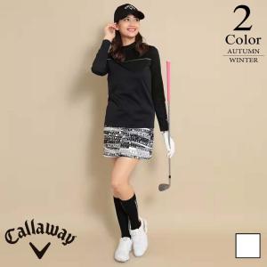 メール便・ゆうパケット キャロウェイ Callaway ゴルフ ハイネック長袖シャツ （S/M/L寸：レディース） 秋冬 SALE c22233201｜kikuji