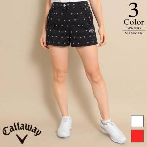 メール便・ゆうパケット キャロウェイ ゴルフ Callaway ショートパンツ （S/M/L寸：レディース） 春夏 SALE c23127220｜kikuji