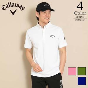 メール便・ゆうパケット キャロウェイ Callaway ゴルフウェア 半袖シャツ （M/L/LL/3L寸：メンズ） 2024春夏新作モデル c24134100｜kikuji