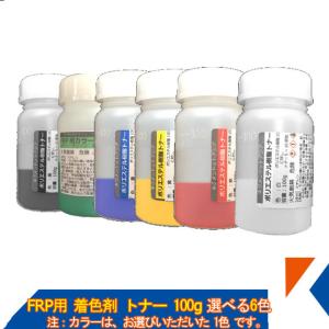 キクメン FRP 樹脂用 カラートナー100g 選べる6色 トップコート